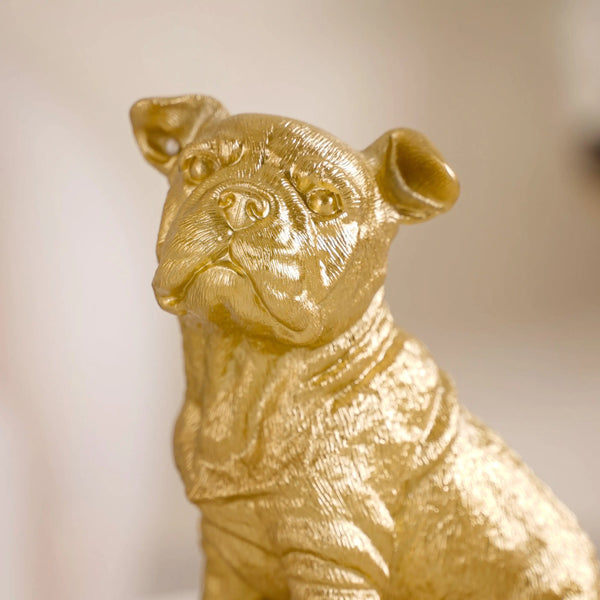 Dog Showpiece Gold Large