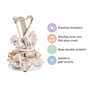 Musical Doves Showpiece Rotating Decor White