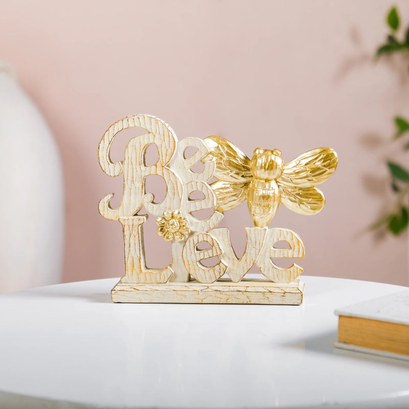 Bee-Lieve Home Letter Decor Object- Decor object, modern showpiece, abstract showpiece, modern showpiece for living room