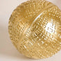 Modern Art Yarn Ball Showpiece Gold