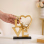 Love Birds Table Showpiece Gold