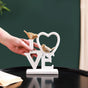 Love Birds Table Showpiece White