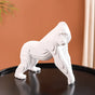 Minimalist Gorilla Sculpture White