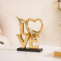 Love Birds Table Showpiece Gold