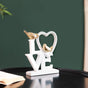 Love Birds Table Showpiece White