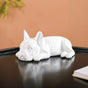 Adorable Bulldog Figurine White