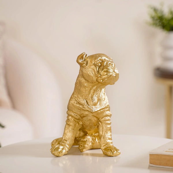 Dog Showpiece Gold Large