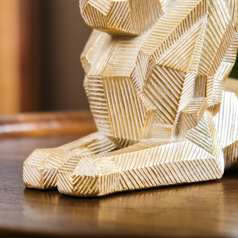 Majestic Lion Modern Decor Gold