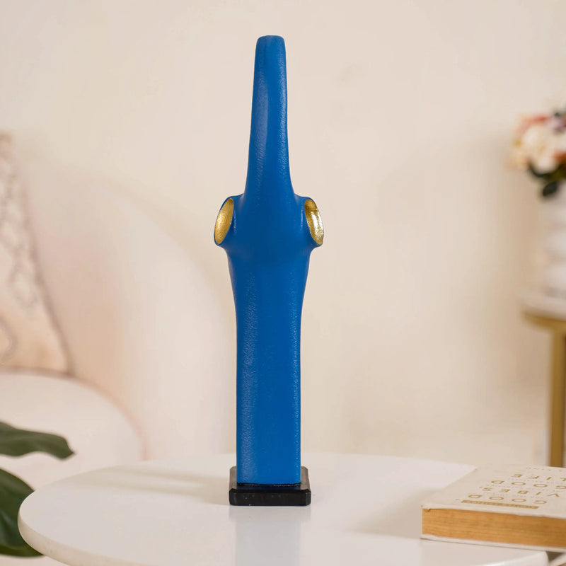 Artful Elephant Showpiece For Decor Blue