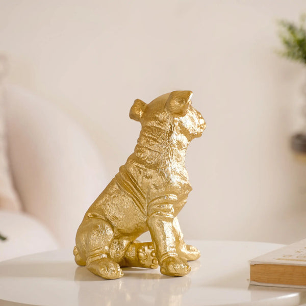 Dog Showpiece Gold Large