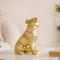 Dog Showpiece Gold Large- Pug Dog Showpiece, Gold Pug Figurine, Decorative Gold Pug, Gold Dog Decor, Pug Statue