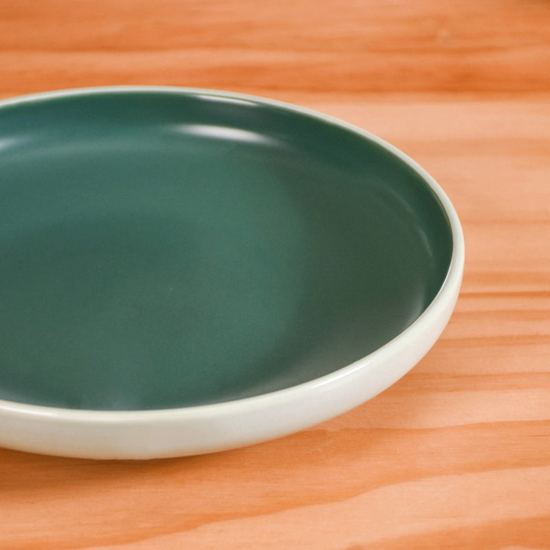 Zoella Ceramic Side Plates Set Of 4 Green 7 Inch - Snack plates, small plates, ceramic snack plates, side plates, snack plates set