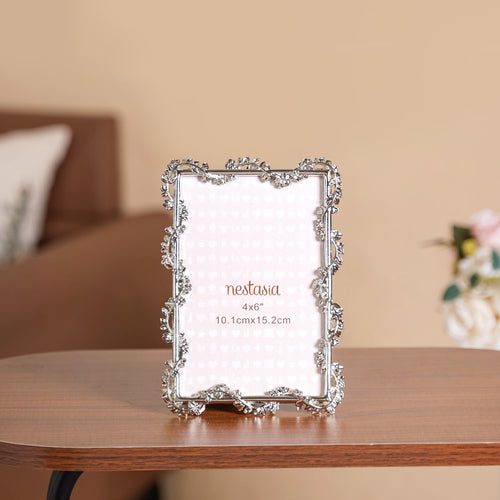 Silver Leaf Picture Frame Small 4x6