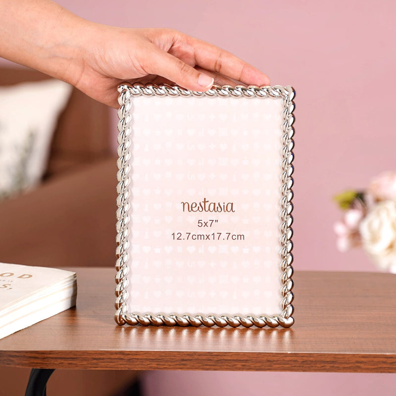 Silver Rope Picture Frame Large
