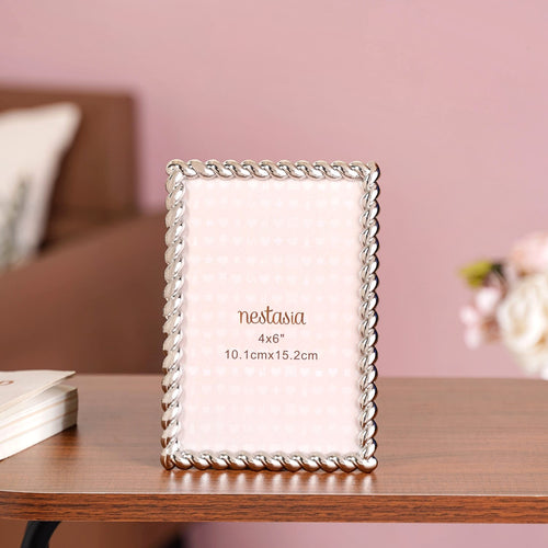 Silver Rope Picture Frame Small 4x6