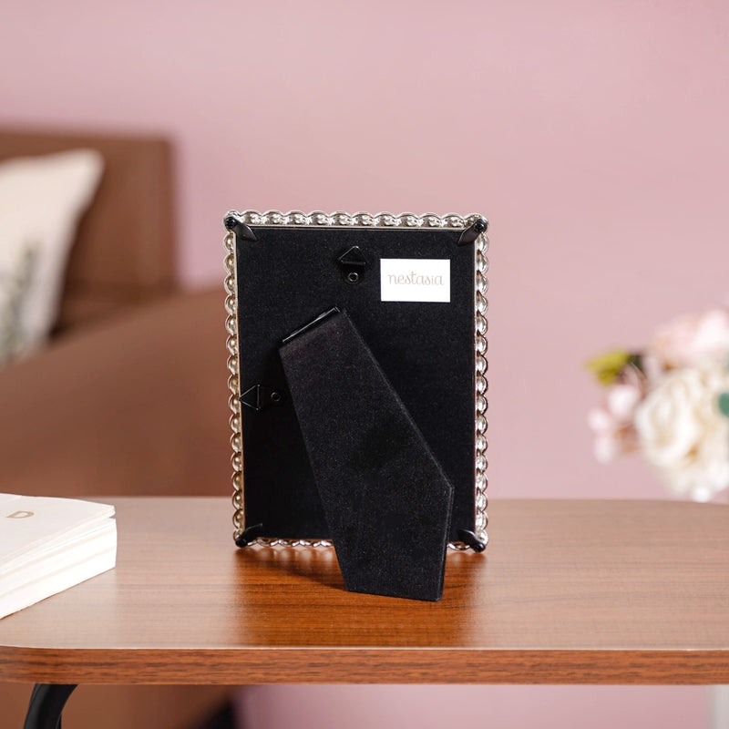 Silver Rope Picture Frame Small 4x6"
