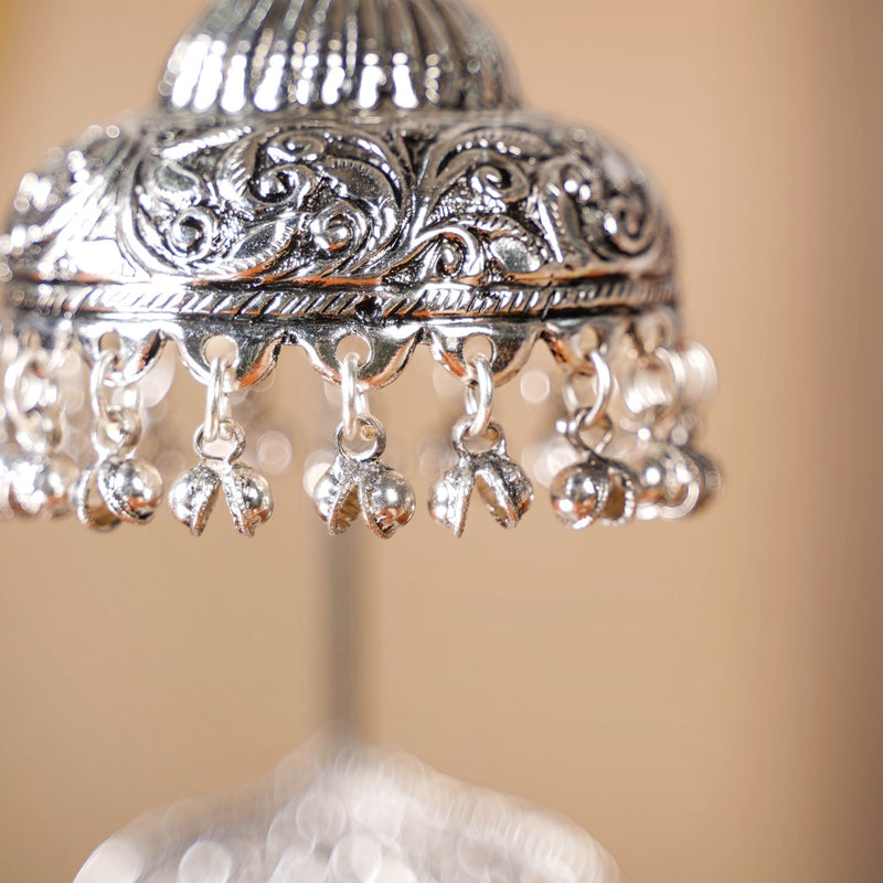 Silver Singhasan With Detachable Chatra