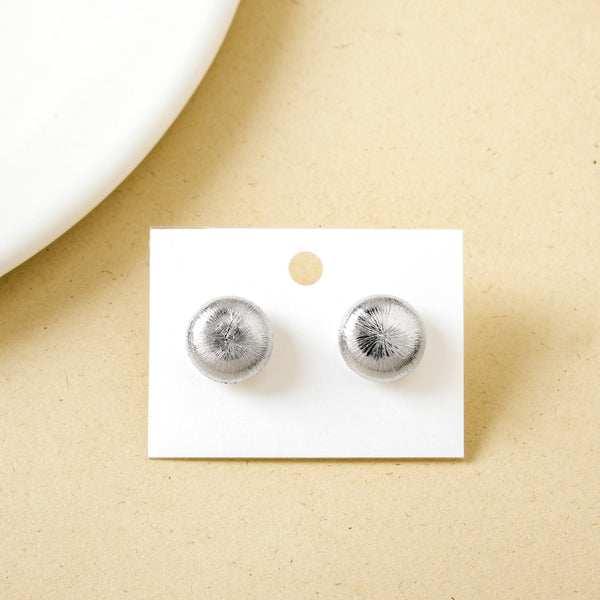 Silver Weave Studs