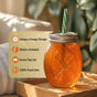 Orange Tumbler With Straw Set Of 2 400ml