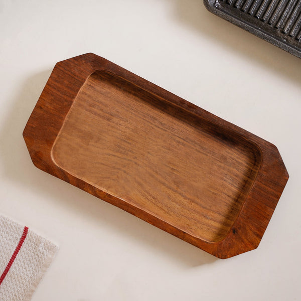 Sizzler Hotplate Grill With Wooden Tray