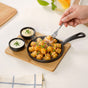 Matte Black Sizzler Pan Dip Bowl Tray Set Of 4