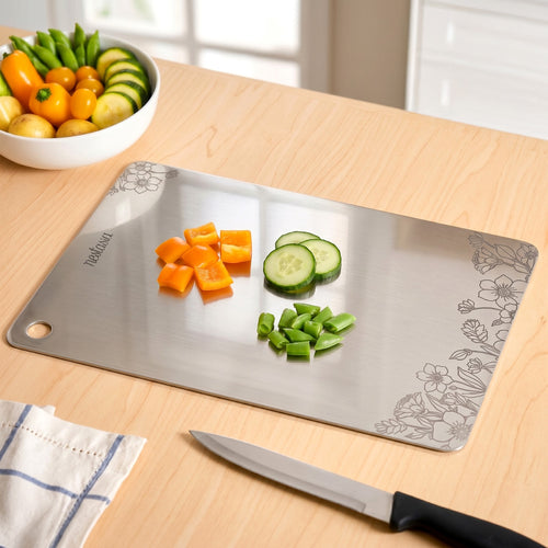 Engraved Stainless Steel Chopping Board 35x25cm