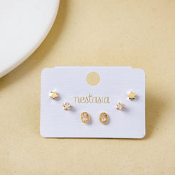 A Sky Full Of Stars Stud Earrings Set Of 3