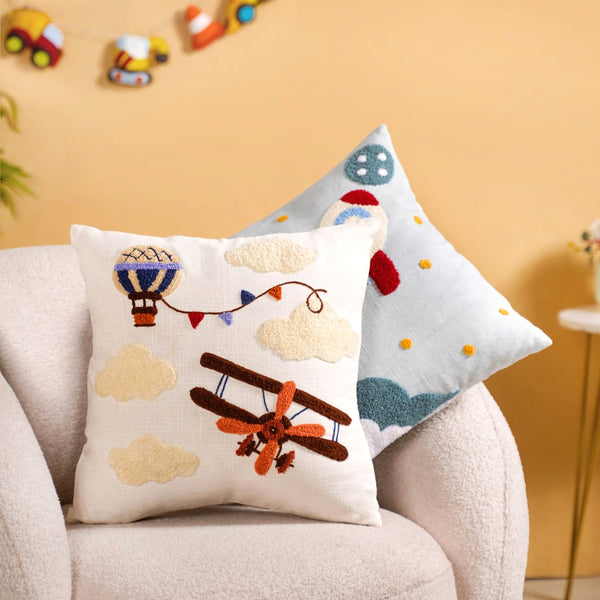 Sky Wanderer Kids Room Cushion Cover Set Of 2 40x40cm