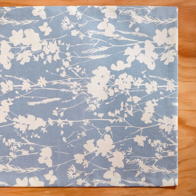 Slate Blue 8 Seater Pure Cotton Runner 264x35cm