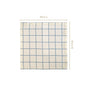 Slate Blue Grid Pure Cotton Table Napkin Set Of 4