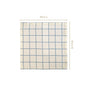 Slate Blue Grid Pure Cotton Table Napkin Set Of 6