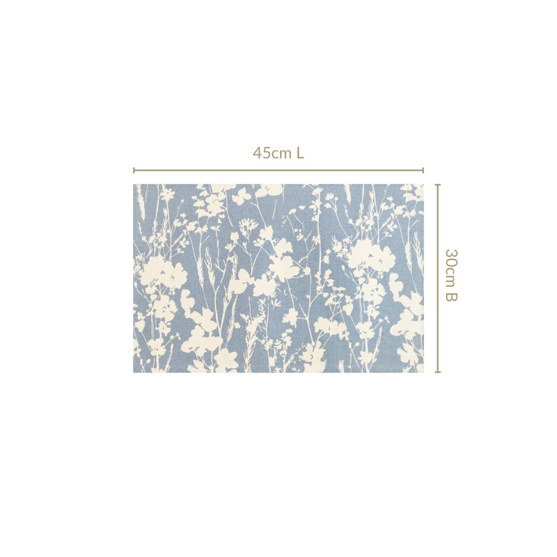 Slate Blue Cotton Placemat Set Of 6