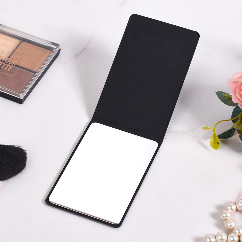 Foldable Compact Mirror Black - Foldable Compact Mirror, Portable Makeup Mirror, Travel Compact Mirror