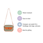 La Fusion Sling Bag For Women Sage Green Tan