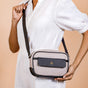 La Fusion Sling Bag Purse For Women Grey