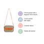 La Fusion Sling Bag For Women Sage Green Tan