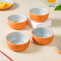 Set Of 4 Zoella Snack Bowls Orange 250ml - dessert bowls, serving bowls set, snack bowls, icecream bowls, ceramic bowls