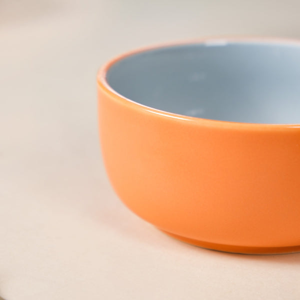 Set Of 4 Zoella Snack Bowls Orange 250ml