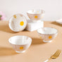 Dandelion Snack Bowls Set Of 4 300ml - Snack bowls, ceramic bowls, icecream bowls, snack bowls set, small bowls