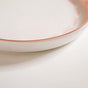 Azo Pink Ceramic Snack Plate Set Of 4 8 Inch - Snack plates, snack serving plates, ceramic snack plates