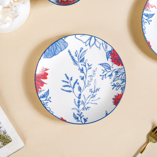 Oriental Blossom Snack Plates Set Of 4 7 Inch