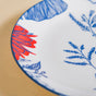 Oriental Blossom Snack Plates Set Of 4 7 Inch - Snack plates, small plates, ceramic snack plates, side plates, starter plates, snack plates set