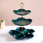 Teal Tantrum Flower 3-tier Snack Stand