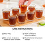 Snowflake Embossed Shot Glass Set Of 12 55ml