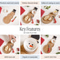 Snowman Bowl Board And Knife Set Of 3