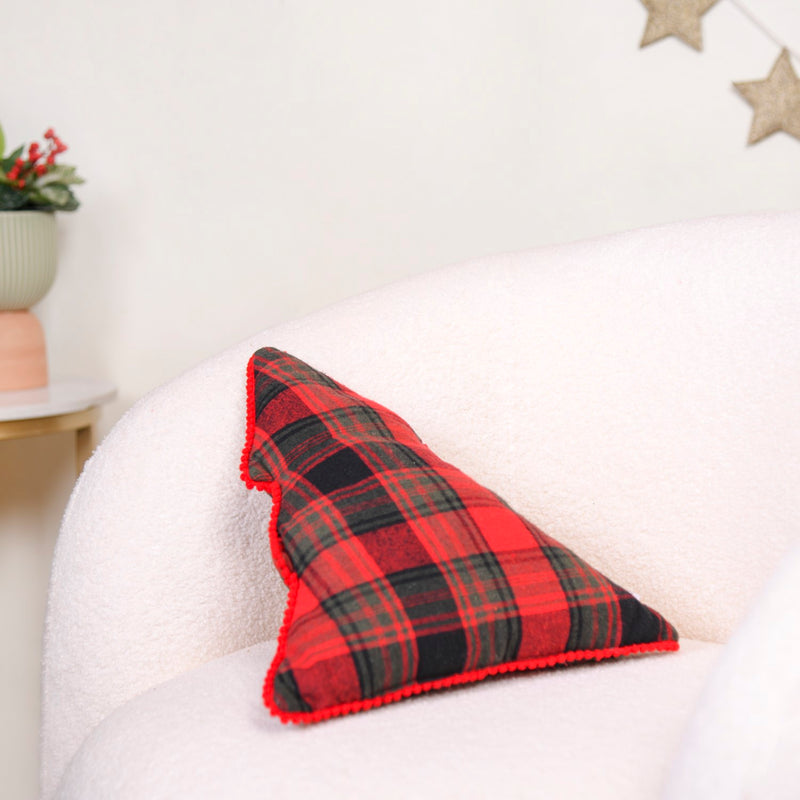 Christmas Tree Decorative Cushion 16x14 Inch