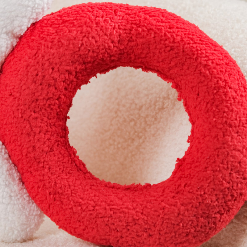 Hugs And Kisses Sherpa Sofa Cushion 25x10 Inch