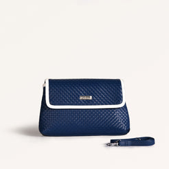 Soi Lattice Navy Blue Sling Bag