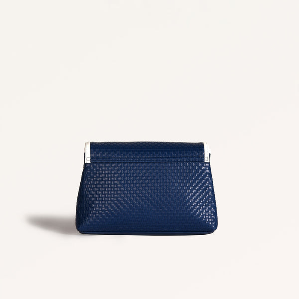 Soi Lattice Navy Blue Clutch Sling Bag