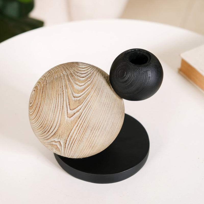 Celestial Modern Decor Candle Holder Showpiece- Celestial Modern Showpiece, Modern Decor Accent, Celestial Decor Piece, Contemporary Celestial Art